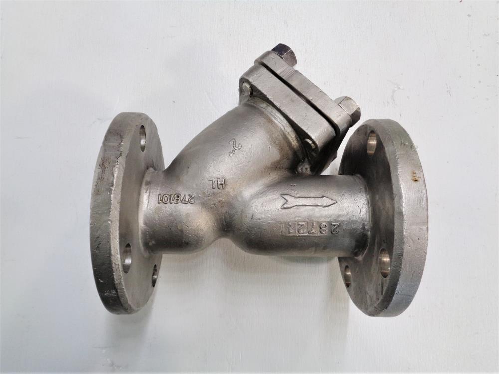 Mueller 2" 150# Flanged Wye Y-Strainer, CF8M